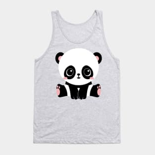 Cute Seated Panda Tank Top